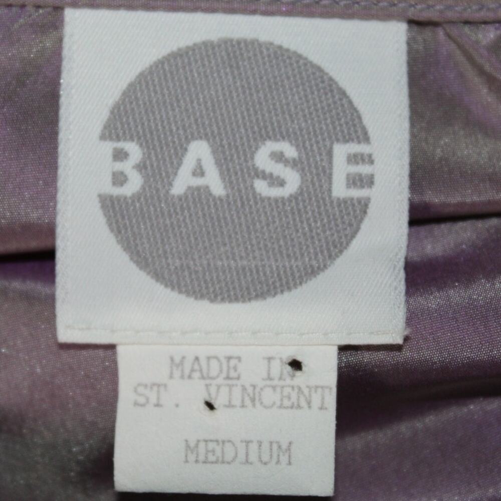 VTG Y2K 90s Base coat dress iridescent purple gray 100% silk taffeta M cyber - Picture 5 of 7